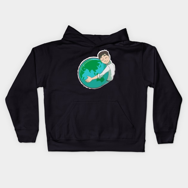 I love Mother Earth Kids Hoodie by Shirtbubble